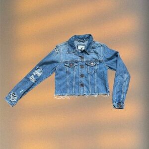 Distressed Blue Denim Jacket